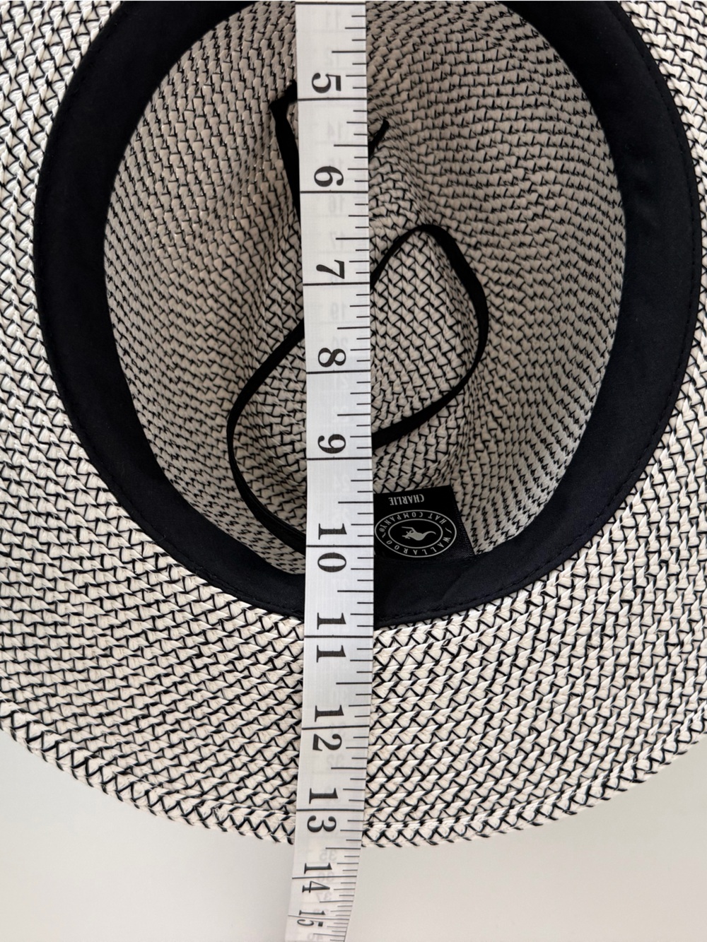 Wallaroo Charlie Wide Brim Fedora Sun Hat Packable Ivory Black Boho Resort Vacay - Picture 8 of 11